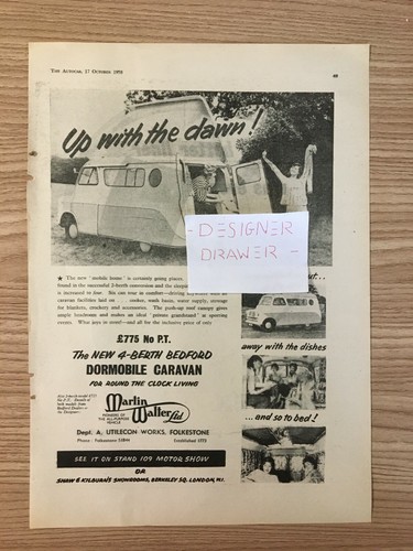 Dormobile caravan cars vintage - caravan,