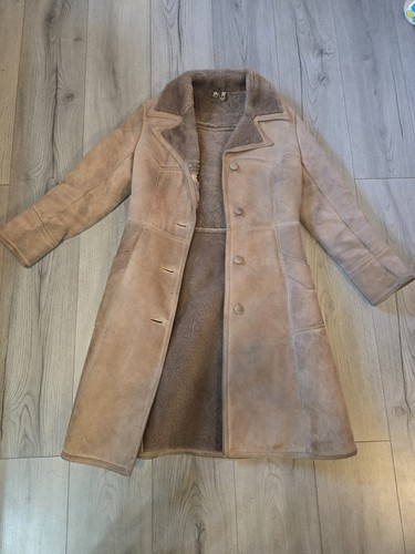 Vintage womens sheepskin coat - womens,