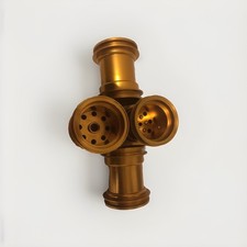 tamiya lunchbox aluminium Wheels In Gold/yellow 