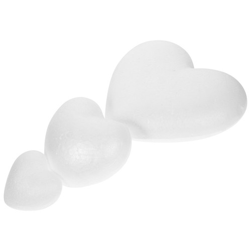 Pcs polystyrene hearts for - pcs,