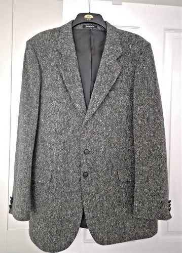 Mens charcoal grey donegal - grey,