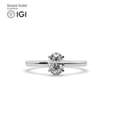 Oval diamond engagement ring - diamond,