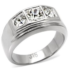 Mens Silver Signet Pinky Ring
