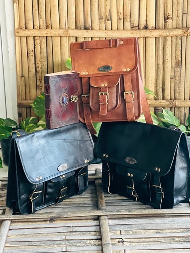 Genuine leather messenger - genuine,