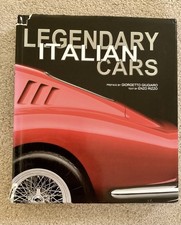 Legendary Italian Cars Book by Enzo Rizzo. Preface by Giorgetto Guiro -hardcover