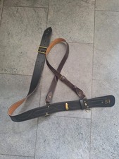 Sam browne leather belt - leather, and