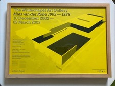Vintage Mies Van Der Rohe Framed Poster - Whitechapel Art Gallery 2002