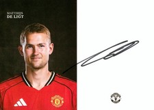 Matthijs De Ligt Signed Manchester United New 25/26 Original Club Card Autograph