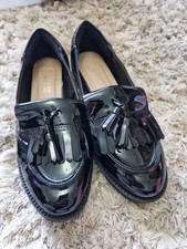 Black patent loafer shoes - patent,