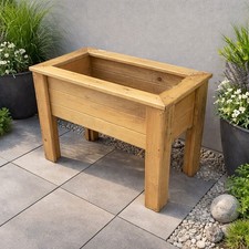 Raised wooden planter veg - wooden,