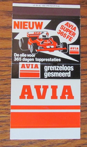 Avia car racing matchbox - car,