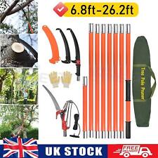 8M Telescopic Branch Cutter Saw Cuttter Pruning Trimmer Long Reach Tree Pruner