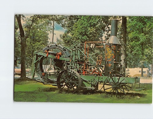 Postcard steam engine - a, to