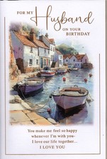 Husband Birthday Card Large