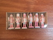 6pcs 12cm Pink Wooden