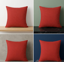 Set of 4 Burnt Orange Cushion