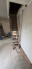 Slingsby Vintage 1 Piece Wooden Loft Ladder/ Staicase And Hatch