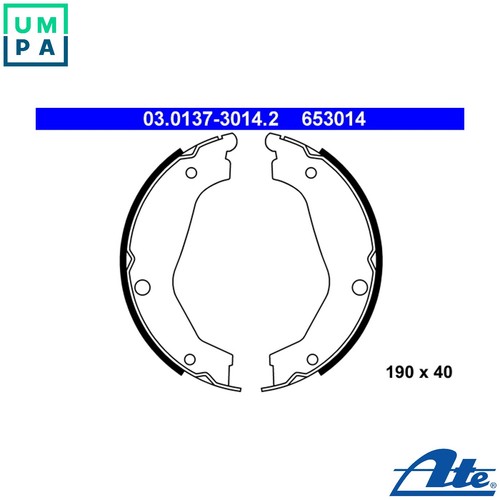 Brake shoe set parking - set,