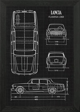 Lancia Flaminia 1968 Framed