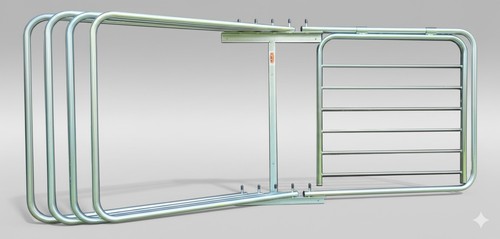 Rug rack with infill arm - rug,
