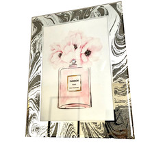 Fashion Art Picture With Crystals by Swarovski & Glitter Mirrored Frame Wall