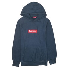 Supreme Navy Blue Hoodie Men's