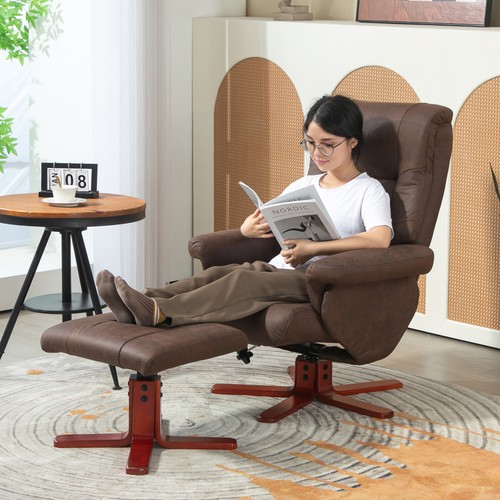 Recliner chair with footstool - recliner,