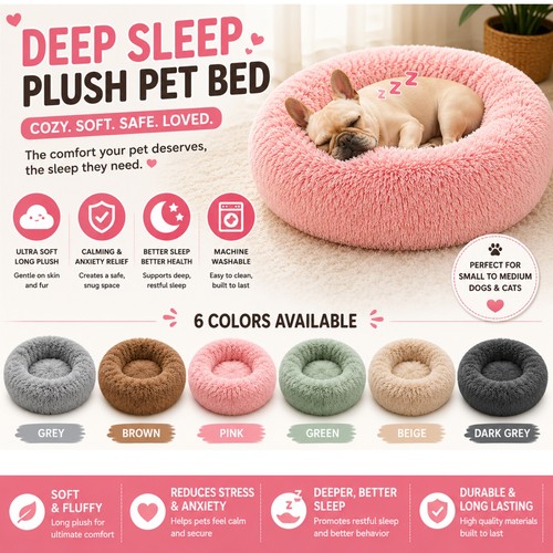 Dog bed donut soft - bed,