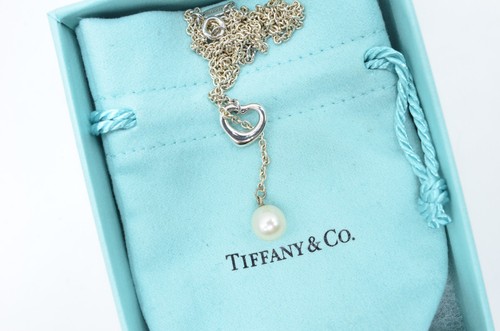 Tiffany open heart - heart, pearl