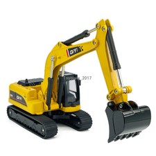 Excavator Toy Construction Equipment Diecast Toy Vehicle for Kids Boys Yellow