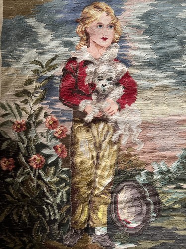 Trammed tapestry needlepoint - tapestry,