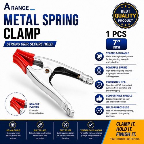 Large metal spring clamp - large,