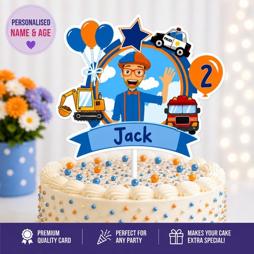 Blippi cake topper - cake,