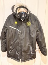 Mens QPR Queens Park Rangers Errea Black Lined Waterproof Oeko-tex Jacket Large