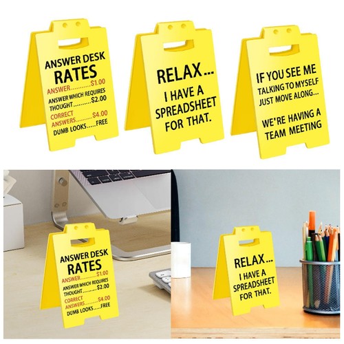 Funny desk sign - sign,, office