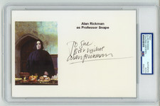 Alan Rickman ~ Signed