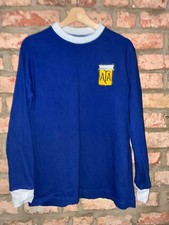 Argentina 1986 Away Toffs Retro Remake Shirt men Large Long Sleeve