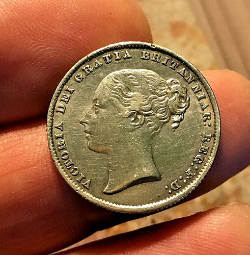 1859 queen victoria - 1859, shilling
