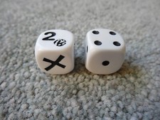 Replacement Standard & Micky Bonus Dice Disney Trivial Pursuit DVD Game 2004.