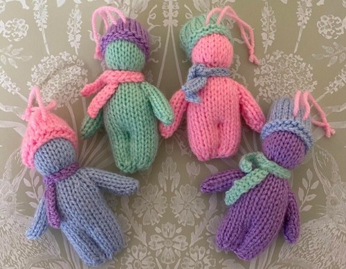 Set hand knitted - set, 4