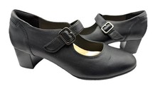 Clarks Womens Black Leather