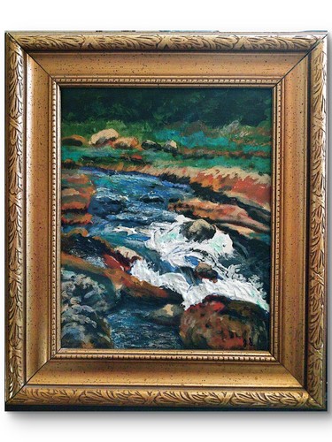 Creek nature original 8x10 - creek,
