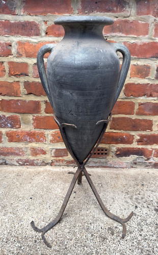 Large terracotta amphora urn - large,