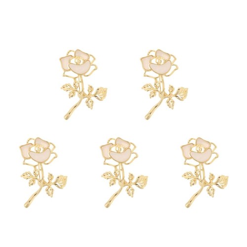5pcs elegant flower - flower, lapel