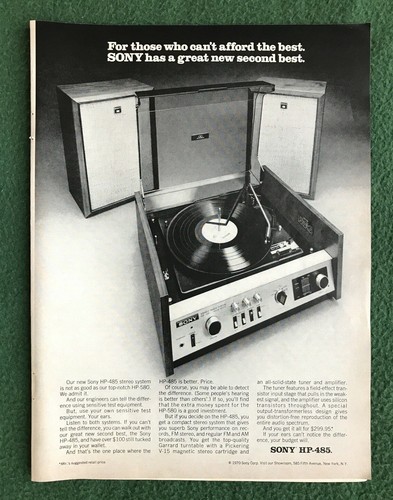 Vintage 70s sony - 70s, hp485