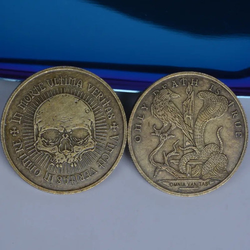 Dark art coin latin - coin,