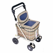 Shopping trolley with seat and - shopping,