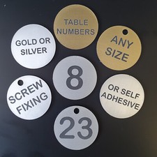 Table Numbers - Brass or Steel