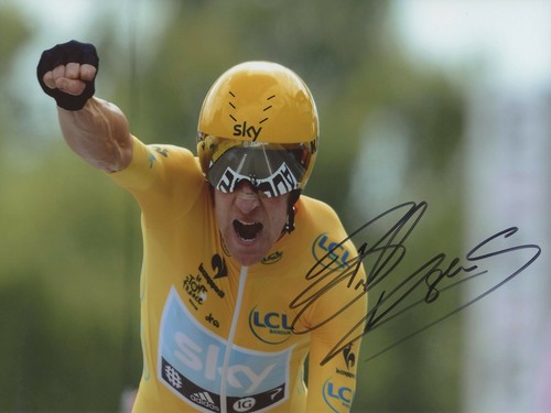 Bradley wiggins signed 12x8 - bradley,