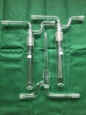 PYREX QUICKFIT 3 Cold Trap Heads MF28/52 & 2 Test Tubes MF24/5 glass Laboratory